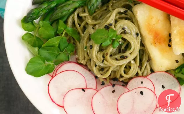 Soba Printanier À La Sauce Miso