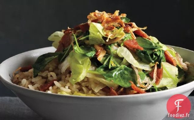 Laitues Sautées Aux Échalotes Croustillantes