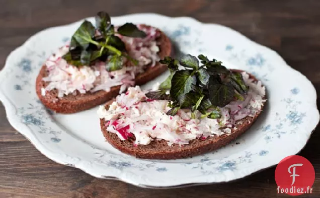 Tartines Au Beurre de Radis