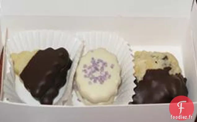 Bûches de Biscuits Sablés aux Pépites De Chocolat