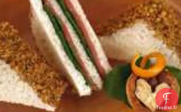 Sandwichs Au Thé Charlie Palmer De Filet De Bœuf, Noix Épicée