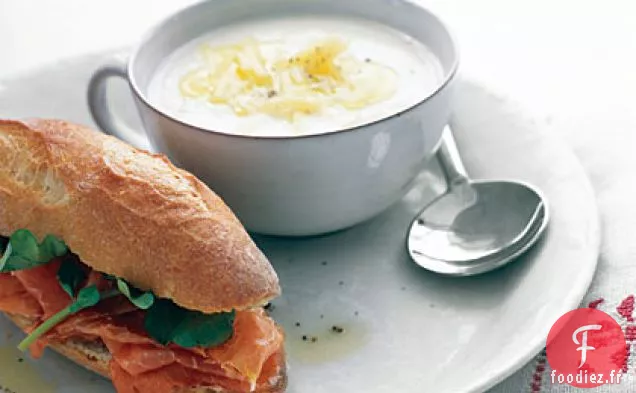 Soupe de Chou-fleur avec Sandwichs au Prosciutto