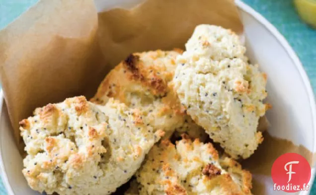 Scones sans Gluten et sans Sucre au Citron et aux Graines de Pavot