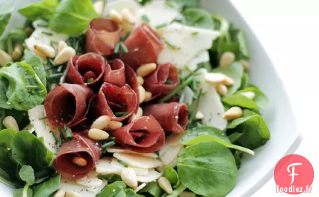 Bresaola, Parmesan Et Laitue D'Agneau
