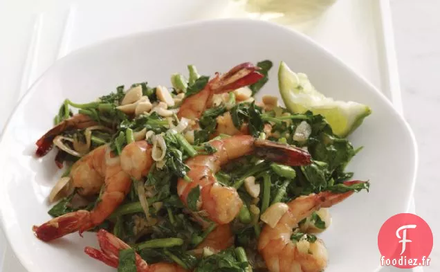 Sauté de Crevettes et Cresson à la Vietnamienne