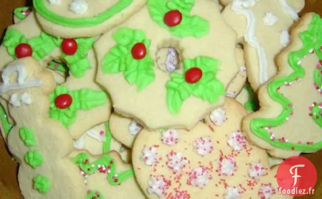Biscuits au Sucre découpés des Fêtes d'Elaine - Noël