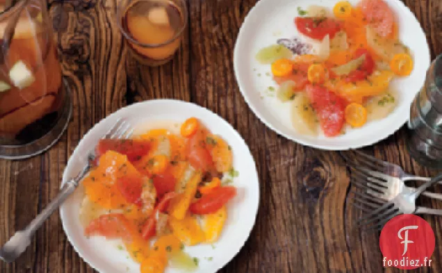 Salade d'Agrumes au Sucre à la Menthe