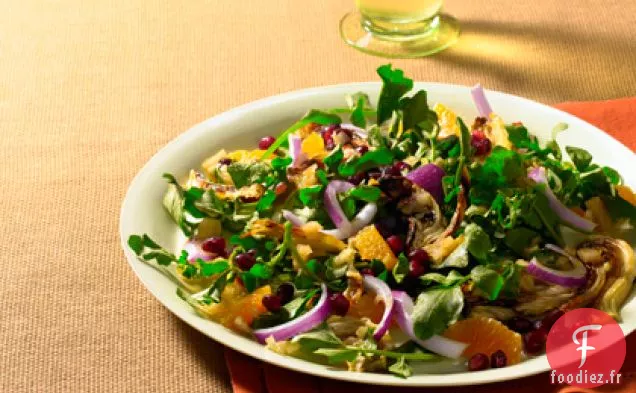 Salade de Cresson, Clémentine et Fenouil Rôti