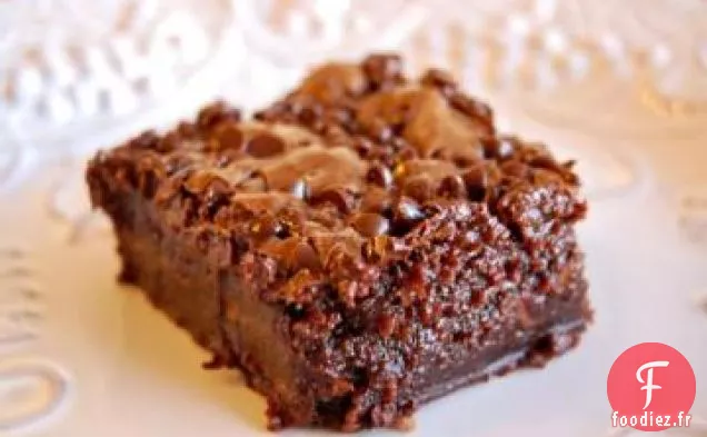 Brownies au Caramel au Chocolat Triple
