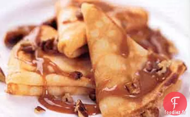 Crêpes Croustillantes à la Sauce Dulce de Leche