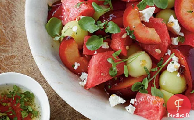 Salade de Melon et de Prunes