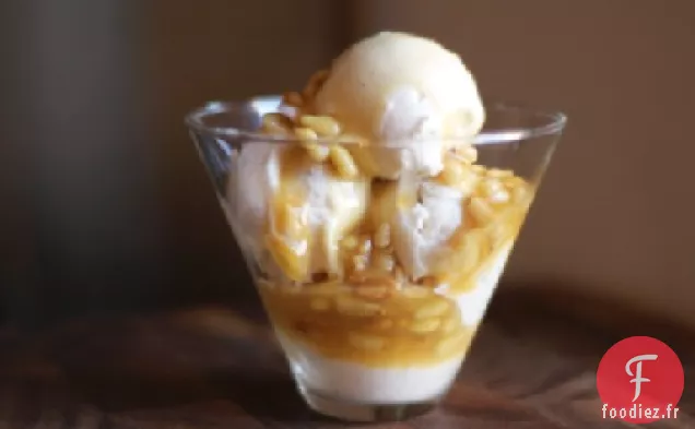 Sauce Caramel aux Noix de Pin et à l'Orange