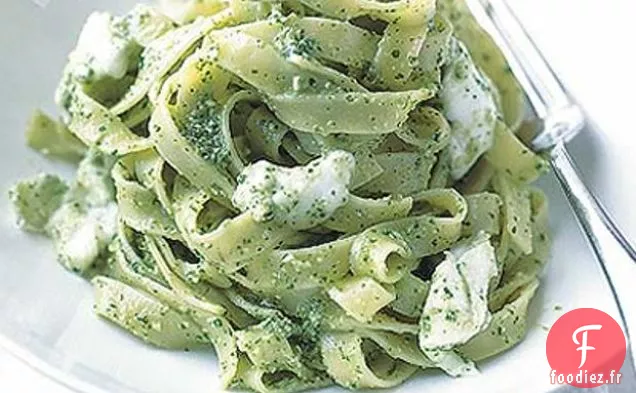 Tagliatelles Au Pesto De Cresson
