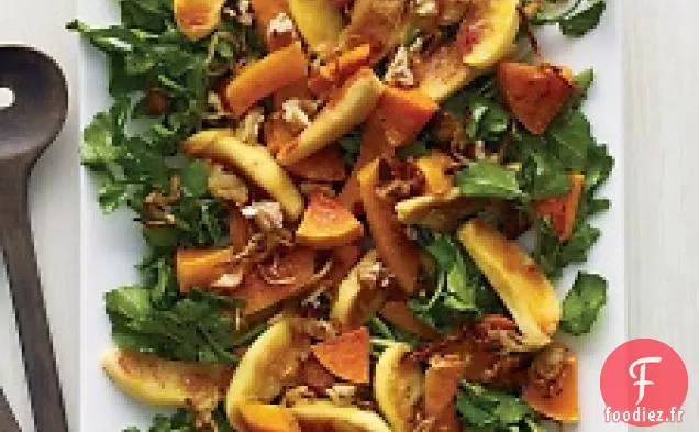 Salade De Courge Rôtie, Pomme Et Oignon Cipollini
