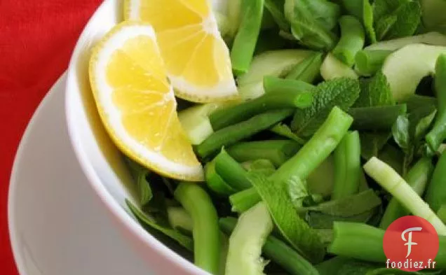 Salade D'Avocat Et De Cresson Aux Haricots Verts