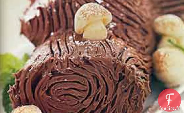 Bûche de Noël aux Champignons Massepain