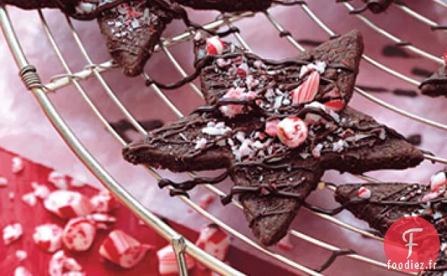 Étoiles à la Menthe Poivrée Au Chocolat