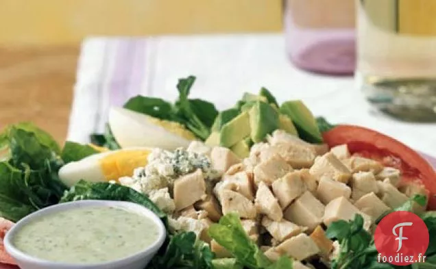 Salade Cobb avec Vinaigrette Déesse Verte