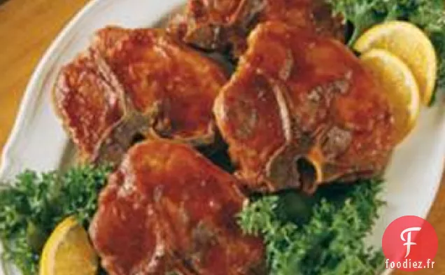 Côtelettes De Porc Grillées Au Four