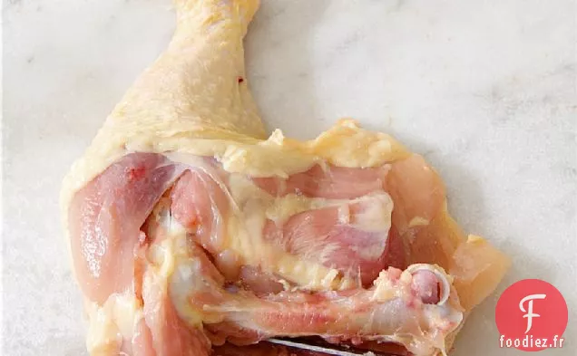 Ballotine De Poulet Et Champignons Aux Figues Rôties À La Poêle Et Écrasée