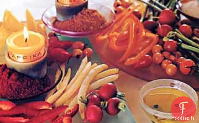 Crudites à l'Huile d'Olive et Sels Aromatisés