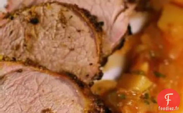 Escalopes de Filet de Porc Grillé avec Glaçage à l'Érable au Chili