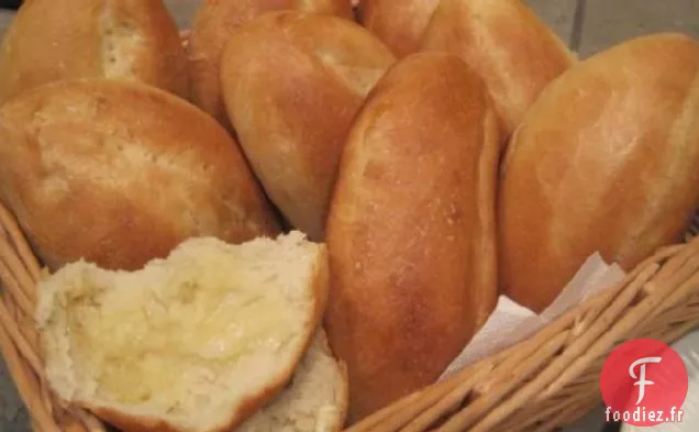 Bolillos mexicains, rouleaux ovales croustillants