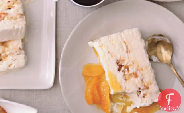 Semifreddo à la Mandarine aux Amandes Salées Cassantes