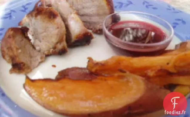 Filet Mignon Grillé Avec Sauce À La Grenade Épicée