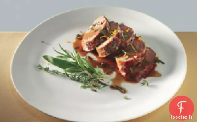 Porc Mariné au Miel avec Gremolata