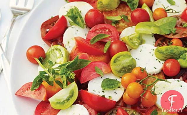 Salade de Tomates et d'Herbes avec Ciboulette Fraîche