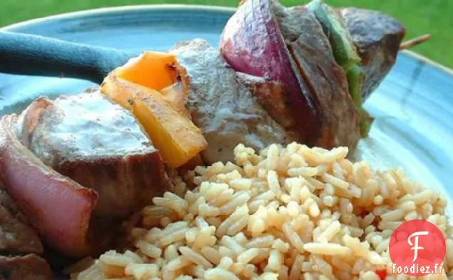Brochettes de Steak au Miel