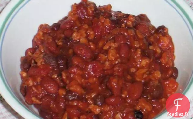 Le chili végétarien sucré et