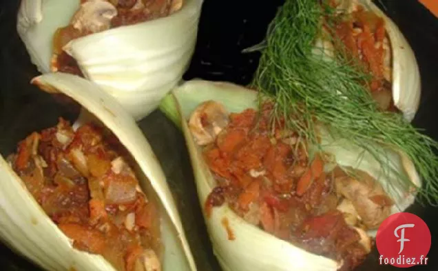 Bulbes de Fenouil Farcis aux Légumes