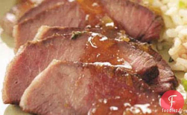Steak à la Sauce Orange-Thym
