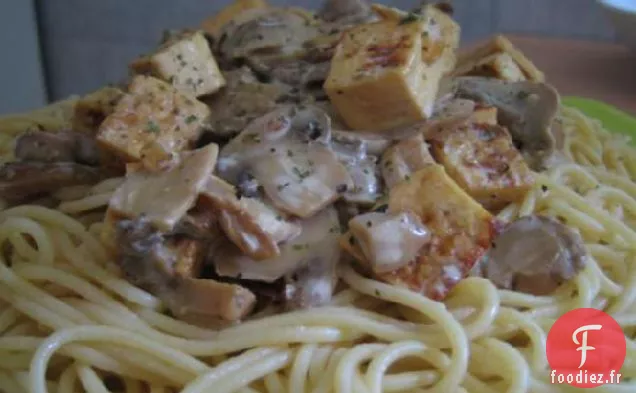 Tofu aux Champignons Stroganoff