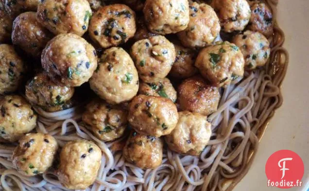 Boulettes de Viande et Spaghettis d'inspiration Asiatique