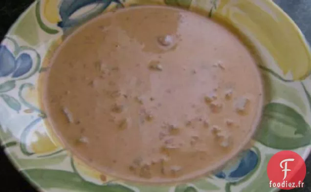 Soupe De Tomates Au Fromage Avec Pommes De Terre