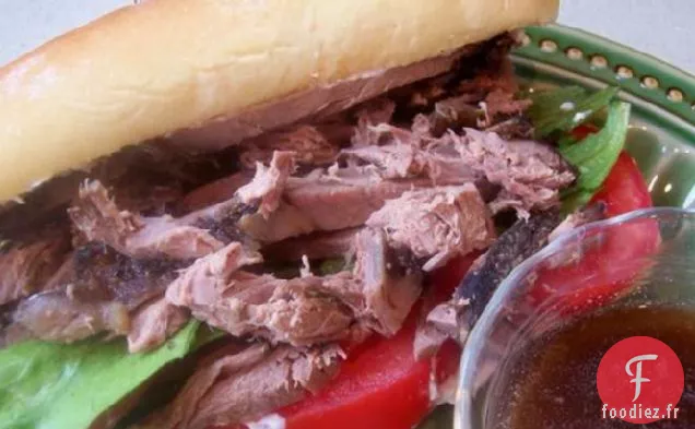 Sandwichs Faciles au Rôti de Bœuf à la Mijoteuse