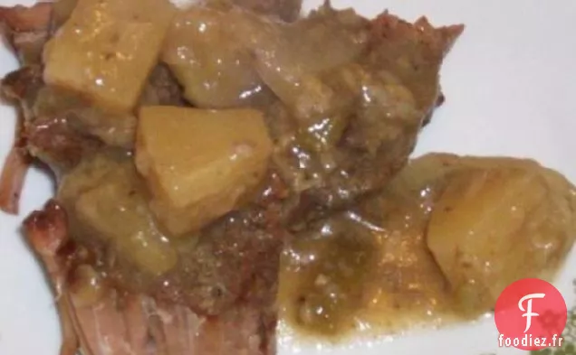 Côtelettes de Porc Polynésiennes - Mijoteuse