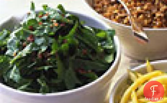Salade De Pissenlit Avec Vinaigrette Chaude Au Bacon
