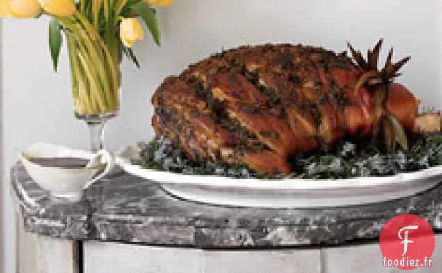 Jambon Frais À La Pâte D'Herbes Vertes