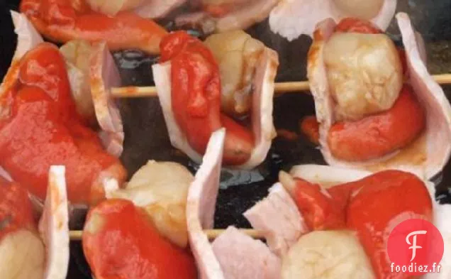 Pétoncles Enveloppés de Bacon Chinois