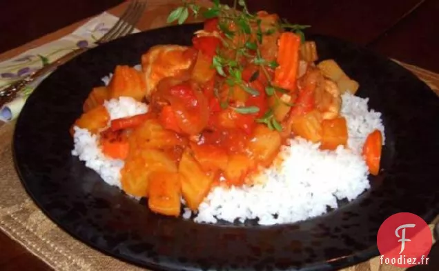 Ghiveci de Poulet (Poulet Braisé Roumain)