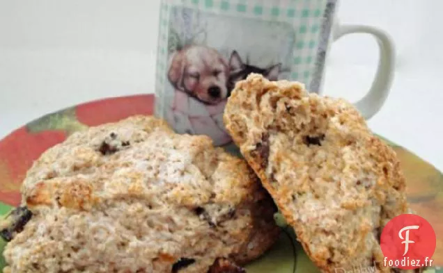 Scones de pêche de Weight Watcher