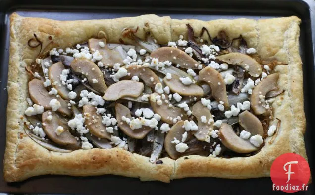 Tarte aux Endives, Poires et Chevrettes