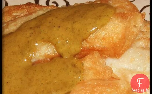 Poisson Frit À La Sauce Marocaine Aux Herbes