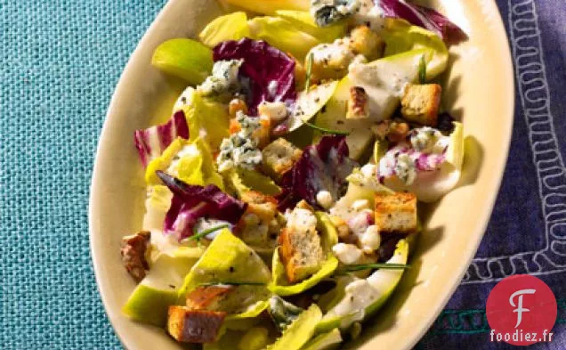 Salade d'Endives, de Poires et de Fromage Bleu