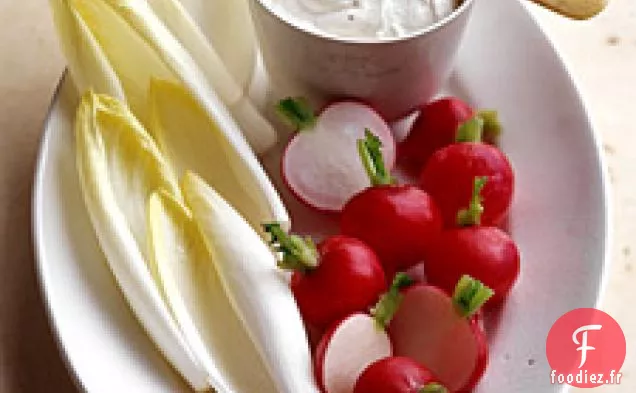 Crudites Avec Trempette Au Fromage De Chèvre