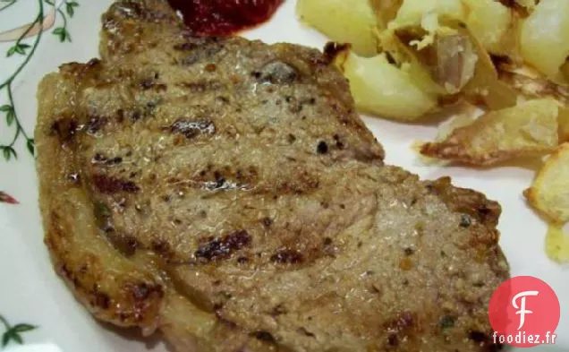 Steak Grillé au Citron Vert et à la Coriandre